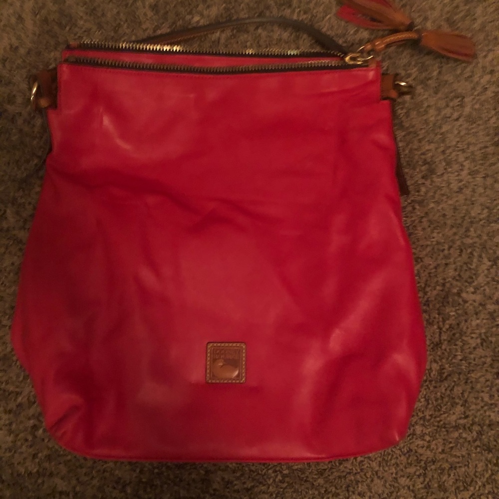 Dooney Purse Leather Red
